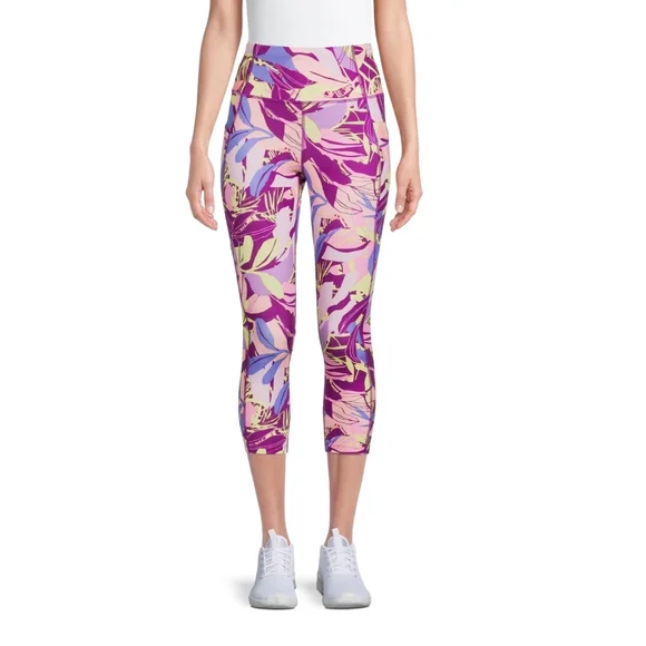 Avia Women's Pull- On Active Capri Leggings- Standard and Plus Size